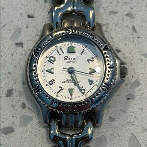 Acugi Japan Women's Stainless-Steel Water-Resistant Small Dial Quartz Watch